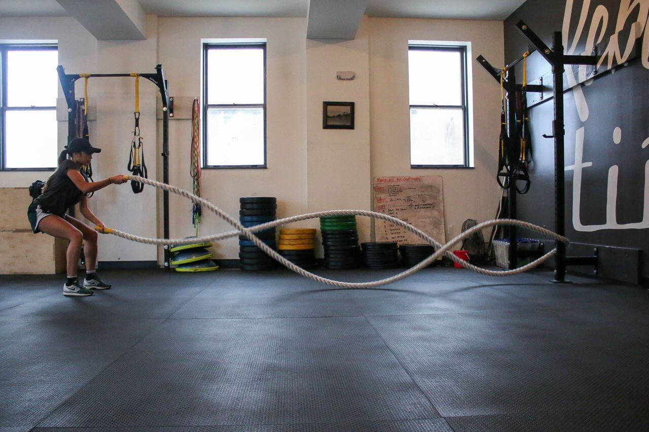 a fitness centre or yoga studio