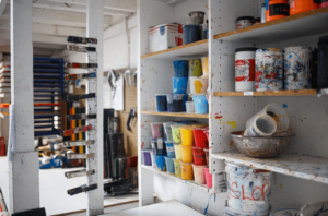 what is the best way to store paint in a storage garage