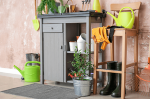 where is the best place to store gardening supplies