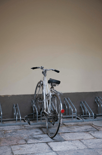 bicyle rack on floor
